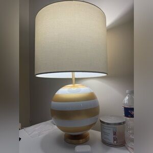 Kate Spade striped lamp